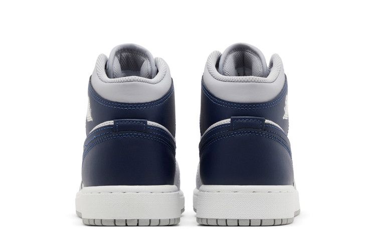 Jordan 1 Mid Wolf Grey Midnight Navy (GS)