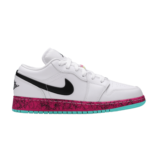 Jordan 1 Low Multi-Color Midsoles White (GS)