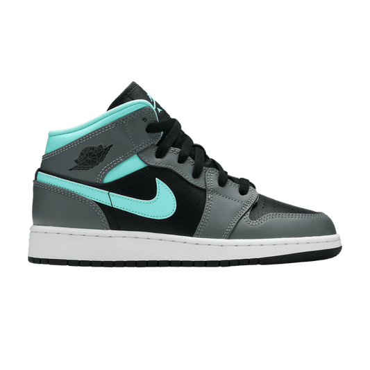 Jordan 1 Mid Grey Aqua (GS)