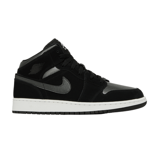 Jordan 1 Mid White Black Grey (GS)