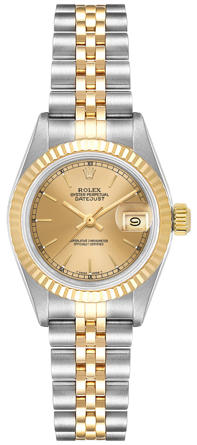 Rolex Lady-Datejust 26 Champagne Dial Women's Watch 69173