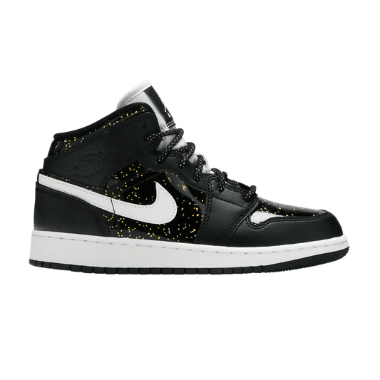Jordan 1 Mid Black Speckle (GS)