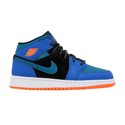 Jordan 1 Mid Racer Blue Green Abyss (GS)