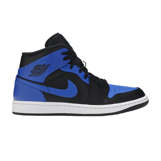 Jordan 1 Mid Hyper Royal Tumbled Leather