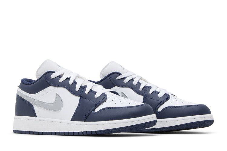 Jordan 1 Low Midnight Navy Wolf Grey (GS)
