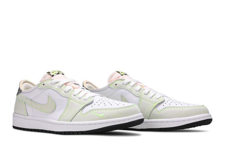 Jordan 1 Retro Low White Ghost Green Black