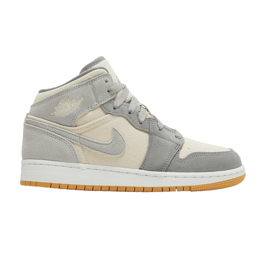 Jordan 1 Mid SE Coconut Milk Particle Grey (GS)