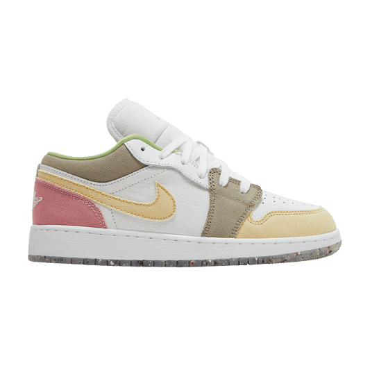 Jordan 1 Low Pastel Grind Vivid Green (GS)