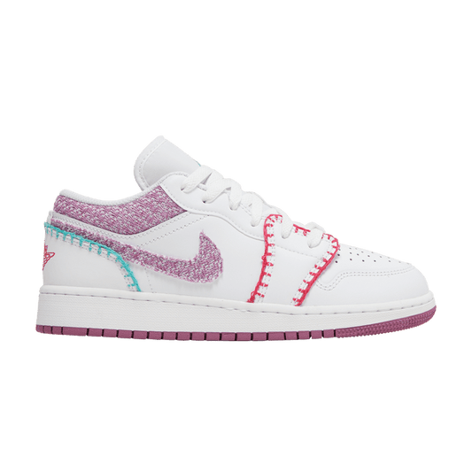 Jordan 1 Low White Light Bordeaux (GS)
