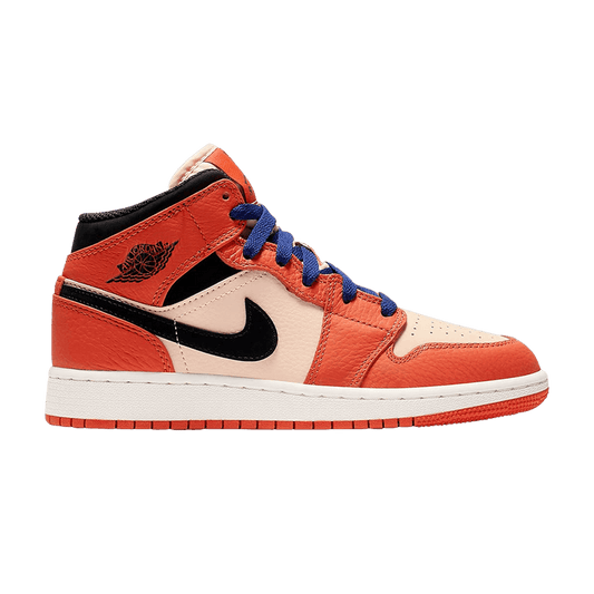 Jordan 1 Mid Team Orange Black (GS)