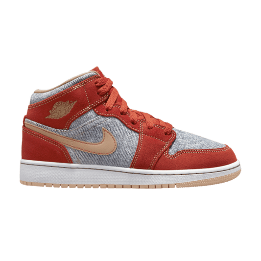 Jordan 1 Mid Denim Red (GS)