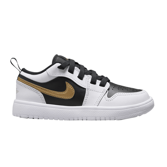 Jordan 1 Low ALT White Black Metallic Gold (PS)