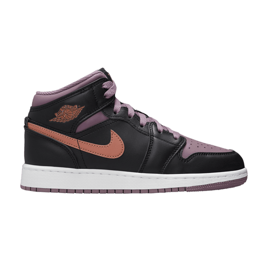 Jordan 1 Mid SE Black Sky J Mauve White Sky J Orange (GS)