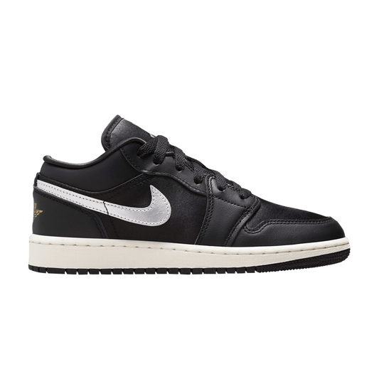 Jordan 1 Low SE Black Silver Sail Gold (GS)