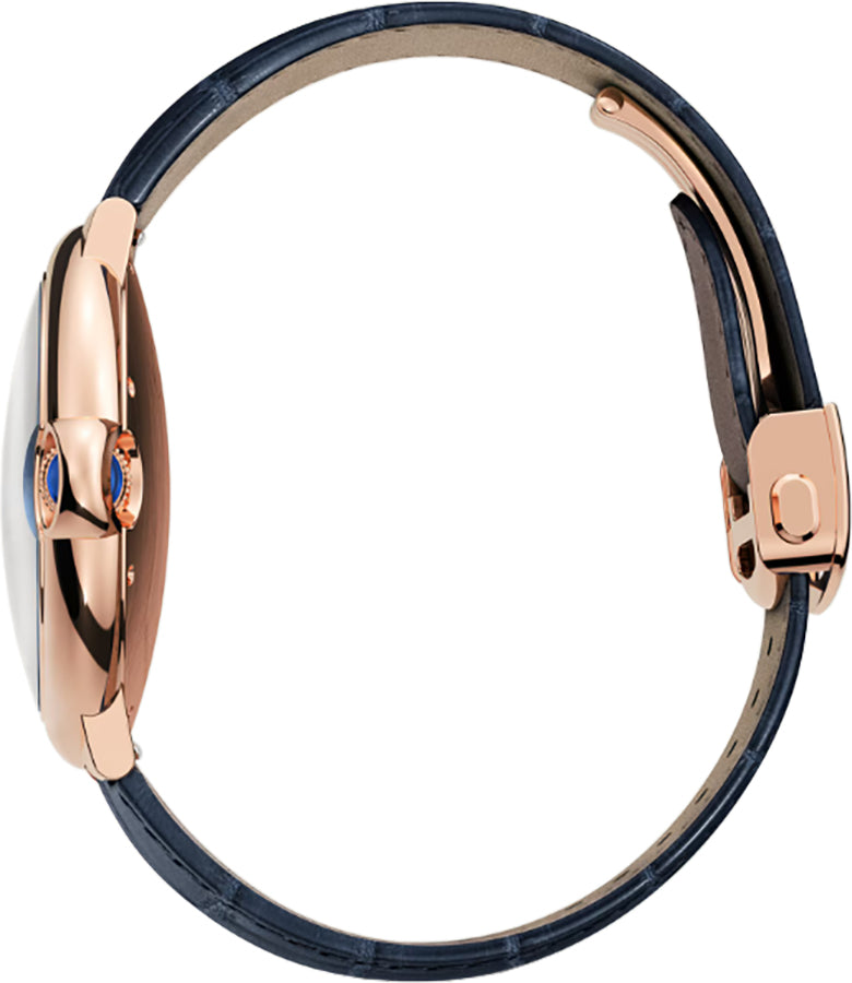 Cartier Ballon Bleu Blue Dial 18k Rose Gold 42mm Men's Watch WGBB0036