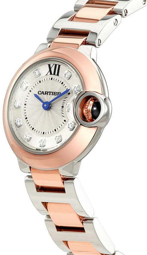 Cartier Ballon Bleu Diamond Dial Women's Luxury Watch W3BB0005