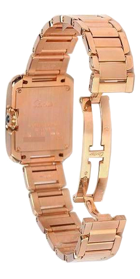 Cartier Tank Anglaise Solid Rose Gold Petite Women's Watch WJTA0004