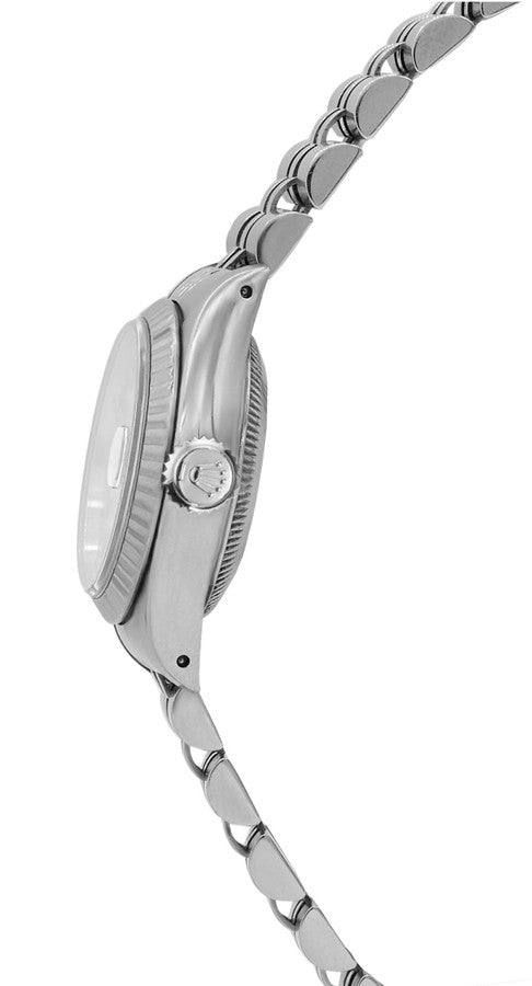 Rolex Lady-Datejust 26 Silver Line Dial Women's Watch 69174