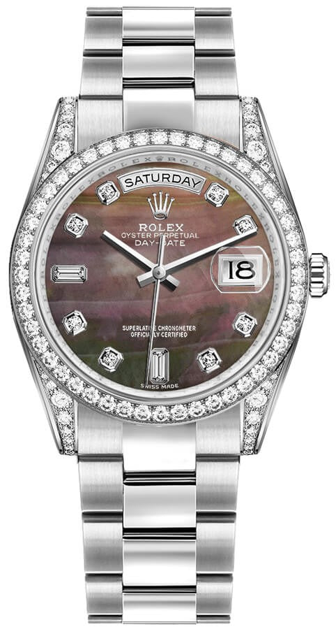 Rolex Day-Date 36 Solid White Gold Watch 118389-0057