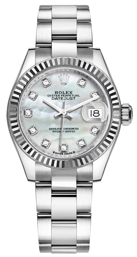 Rolex Lady-Datejust 28 Mother of Pearl Diamond Women's Watch 279174-0010