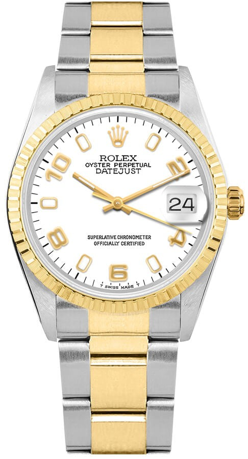 Rolex Oyster Perpetual Date 34 Automatic Oyster Bracelet Unisex Watch 15223