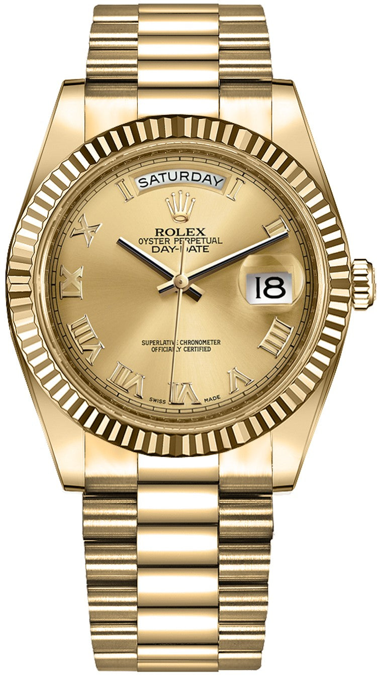 Rolex Day-Date 41 Solid 18K Gold Men's Watch 218238-0038