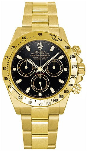 Rolex Cosmograph Daytona Black Dial Men's Watch 116528-0035