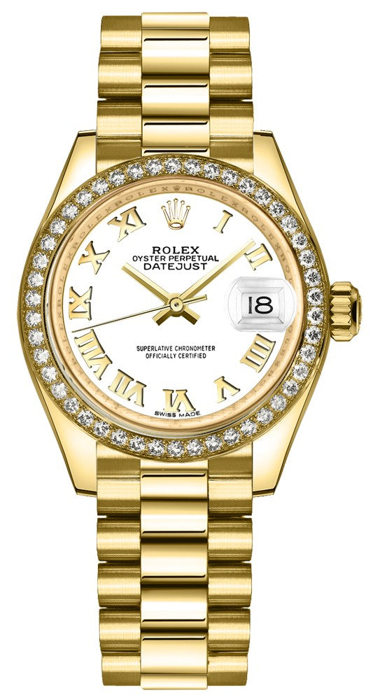 Rolex Lady-Datejust 28 Yellow Gold & Diamonds 279138RBR-0031