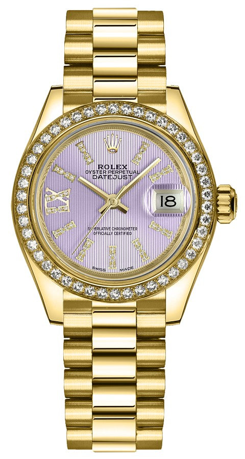 Rolex Lady-Datejust 28 Lilac Dial Women's Watch 279138RBR-0010
