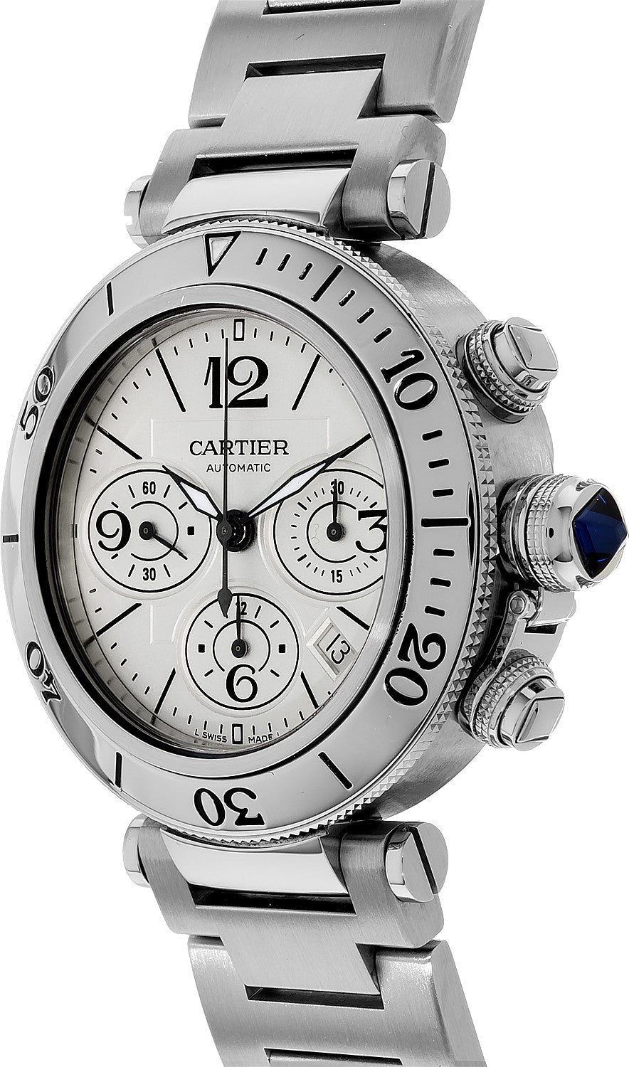 Cartier Pasha Chronograph Luxury Men's Watch W31089M7