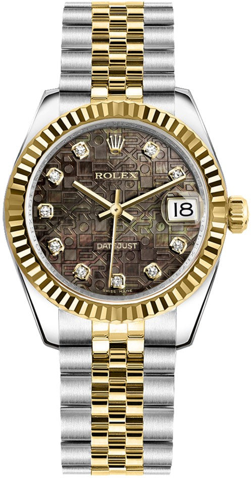 Rolex Datejust 31 Yellow Gold & Steel Watch 178273-0057