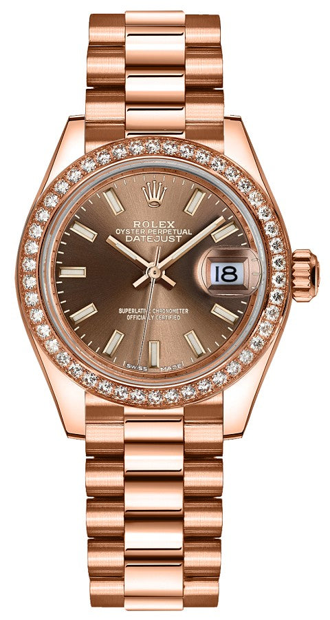 Rolex Lady-Datejust 28 Rose Gold Women's Watch 279135RBR-0005