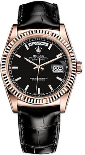 Rolex Day-Date 36 Solid 18K Rose Gold Case Watch 118135-0063