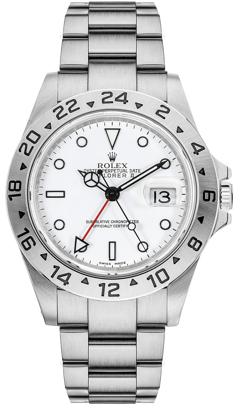 Rolex Explorer II Oystersteel "Polar" White Dial Men's Watch 16570