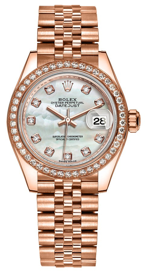 Rolex Lady-Datejust 28 Solid Gold Watch 279135RBR