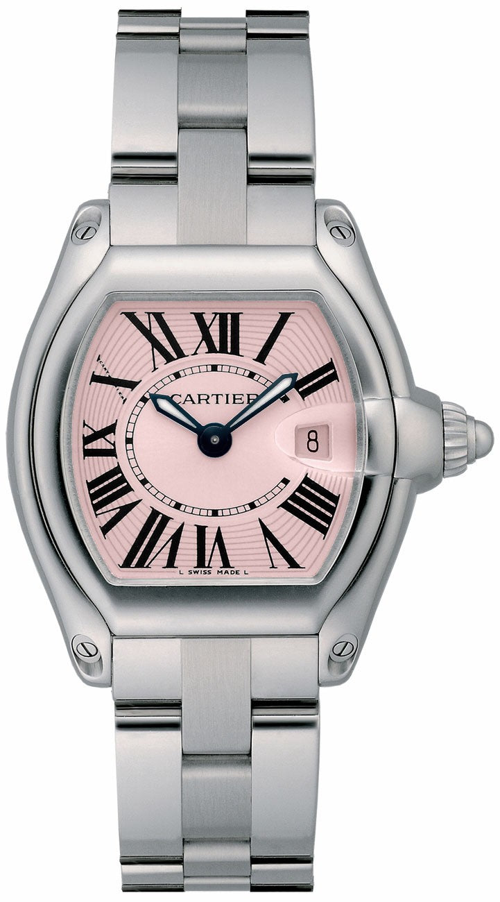 Cartier Roadster Pink Dial Women's Watch W62017V3