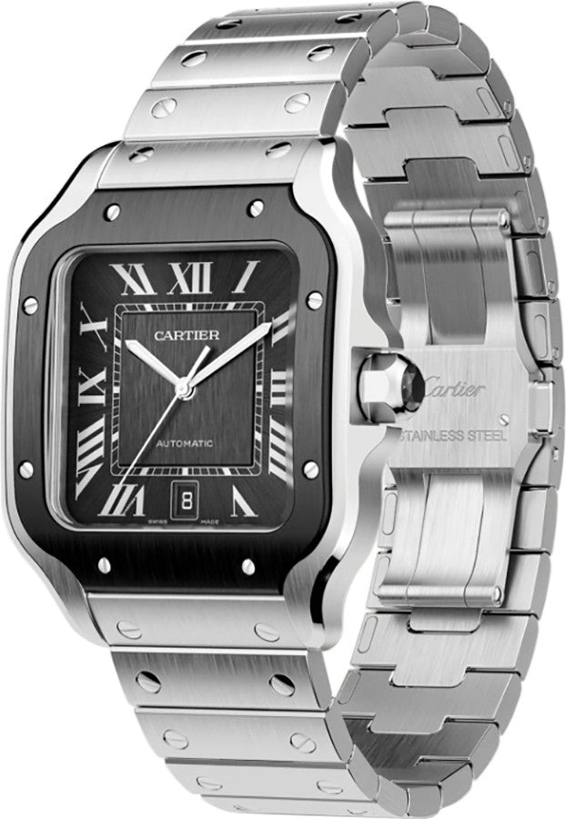 Cartier Santos De Cartier Stainless Steel Automatic Men's Watch WSSA0037