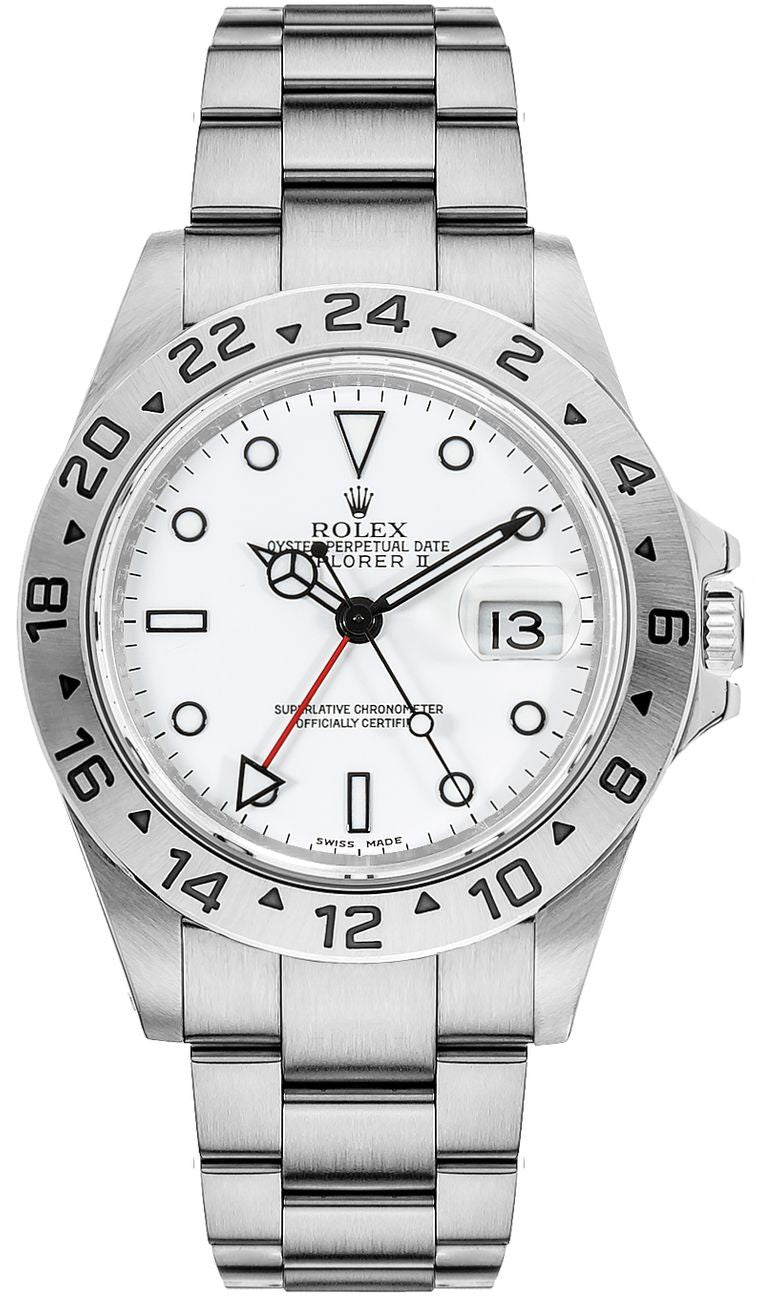 Rolex Explorer II "Polar" White Dial Oystersteel Men's Watch 16570