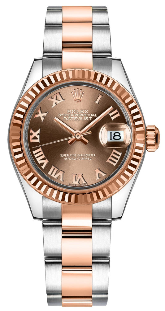 Rolex Lady-Datejust 28 Oyster Bracelet Gold & Steel Watch 279171