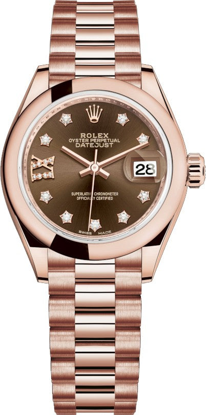 Rolex Lady-Datejust 28 Diamond Women's Watch 279165-0002
