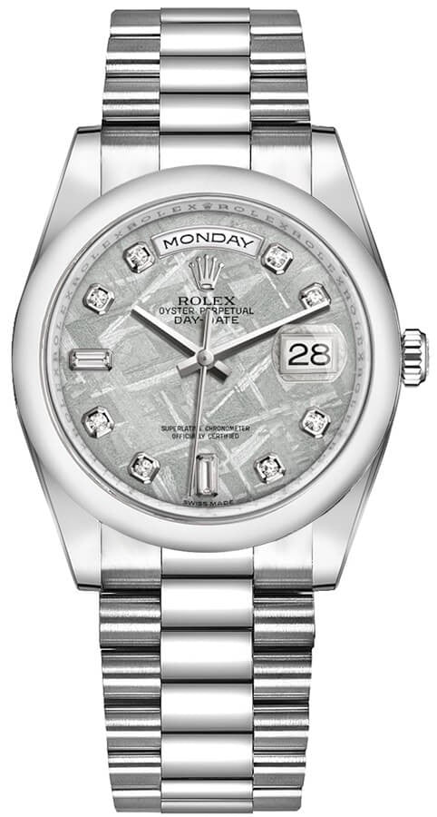 Rolex Day-Date 36 Platinum Watch 118206-0120