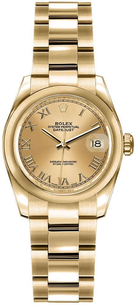 Rolex Lady-Datejust 26 Yellow Gold Women's Watch 179168