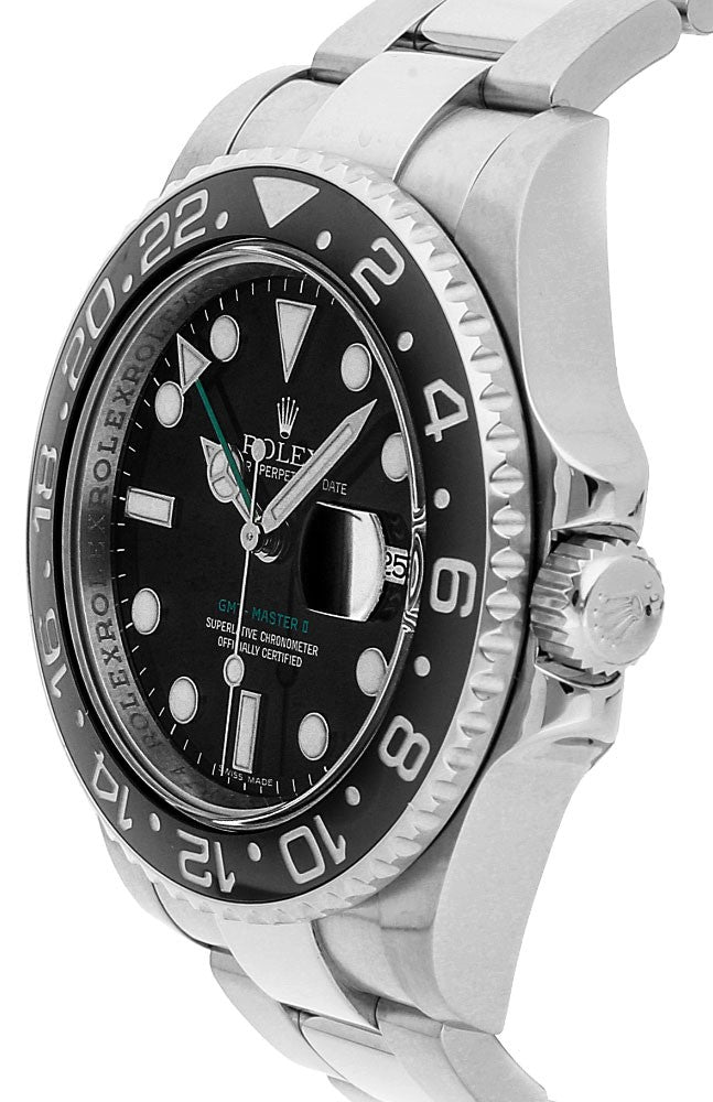 Rolex GMT-Master II Black Dial Oystersteel Men's Watch 116710LN-0001