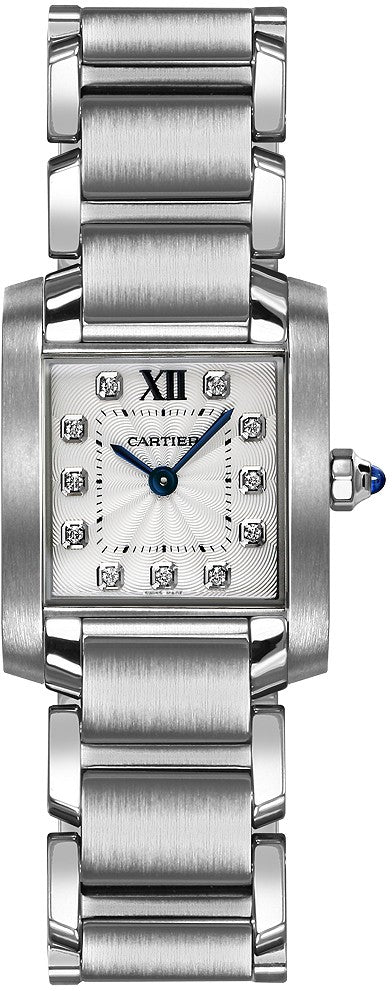 Cartier Tank Francaise Diamond Dial Women's Dress Watch WE110006